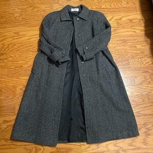 Elegant Charcoal Trench Coat